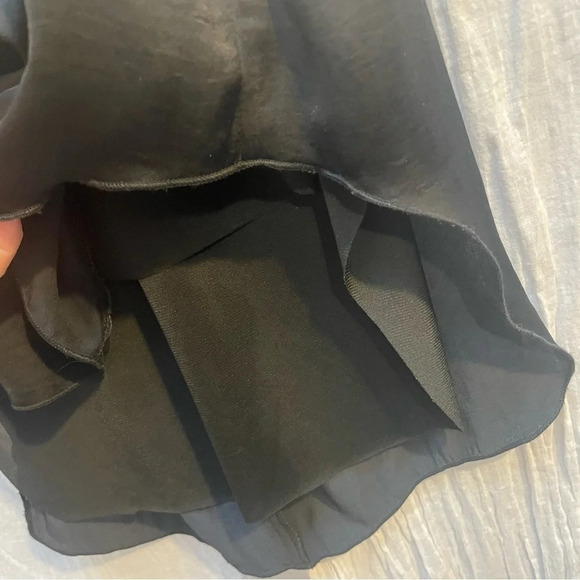 85%OFF❣️Rag & Bone Black Satin Sleek Sleeveless Blouse Tank Top, L - Picture 9 of 12